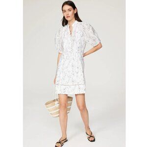Club Monaco - Floral Dress with Balloon Puff Sleeves | Size 6